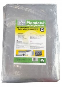 Plandeka srebrna CA, 4 x 6 m, 120g