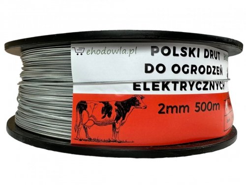 Drut Ocynkowany Ogrodzeniowy POLSKI 2mm x 500m 