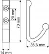 Wieszaczek meblowy WA03 - aluminium