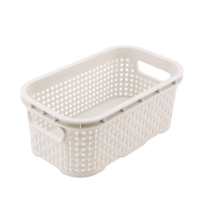 Pojemnik, Kosz Rattan 1L biel antyczna