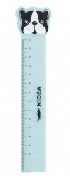 Linijka plastikowa z figurką 15 cm PIESEK Kidea (LF15CMKA)
