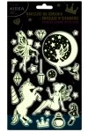 Naklejki na ubrania świecące w ciemności MAGICZNY ŚWIAT Kidea (NUSMSKA)