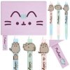 PAMIĘTNIK NOTES PLUSZOWY PUSHEEN FIOLETOWY + 3x długopis wymazywalny Bambino (63284+59317)