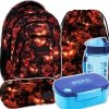 ZESTAW 5 el. Plecak szkolny młodzieżowy BackUP 26 L potwór Vecna, STRANGER (PLB6A43SET5CZ)