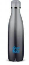 Zestaw bidon i śniadaniówka Drink&Go butelka termiczna, GRADIENT GREY CoolPack 500ml szare ombre (Z04511+Z07511)
