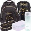 ZESTAW 5 el. Plecak szkolny młodzieżowy St.Right PUSHEEN GOLD Kot Kotek BP6 (63154SET5CZ)