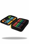 Piórnik CoolPack dwukomorowy z wyposażeniem JUMPER 2 piłka nożna, GOAL TIME (F066701)