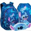 ZESTAW 3 el. Plecak szkolny CoolPack PRIME 19 L  STITCH (F025780SET3CZ)