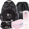 ZESTAW 5 el. Plecak szkolny młodzieżowy ST.RIGHT K-pop Cooky, CLEVER BUNNY BP6 (65554SET5CZ)