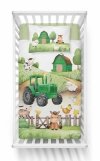 Pościel FARMA TRAKTOR komplet pościeli MAYA MOO 100x135 cm ZIELONA (4997B)