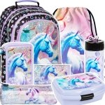 ZESTAW 7 el. Plecak szkolny UNICORN Jednorożec (PL15BJR15SET7CZ)