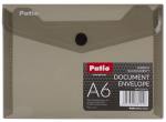 Teczka koperta transparentna na dokumenty A6 PATIO  grafitowa (PAT6133A/N/11)
