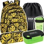 ZESTAW 5 el. Plecak CoolPack PICK  23 L emotikony, BE HAPPY (F099808SET5CZ)