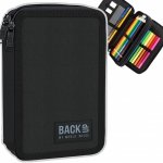 Piórnik z wyposażeniem, dwukomorowy BackUP CZARNY (PB6DW56)
