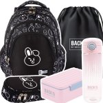 ZESTAW 5 el. Plecak szkolny młodzieżowy ST.RIGHT K-pop Cooky, CLEVER BUNNY BP6 (65554SET5CZ)
