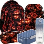 ZESTAW 5 el. Plecak szkolny młodzieżowy BackUP 26 L potwór Vecna, STRANGER (PLB6A43SET5CZ)