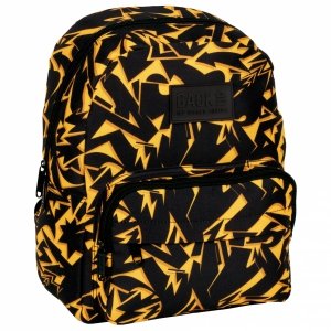 Plecak przedszkolny wycieczkowy BackUP 16 L żółte wzory, ACTION (PLB6F42)