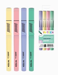Zakreślacze pastelowe PASTEL LINE 4 kolory YN TEEN  (74700)