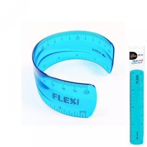 Linijka plastikowa elastyczna FLEXI 20 cm KIDEA (LF20CMKA)