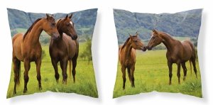 Poszewka na poduszkę 3D HORSES Konie 40 x 40 cm (MF022)
