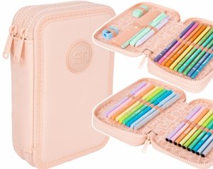 Piórnik CoolPack dwukomorowy z wyposażeniem JUMPER 2 PASTEL / POWDER PEACH (F066650)