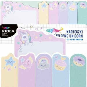 Zakładki indeksujące KIDEA karteczki samoprzylepne UNICORN Jednorożec (KASUIKA)