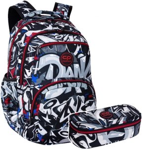 ZESTAW 2 el. Plecak CoolPack PICK  23 L graffiti, STREET ART (F099706SET2CZ)