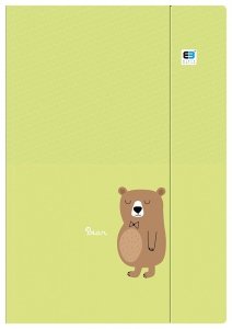 Teczka rysunkowa A4 B&B z gumką BEAR niedźwiedź (55761)