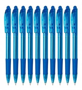 10 x Długopis automatyczny WOW 0,7 mm NIEBIESKI PENTEL (BK417ZESTAW)