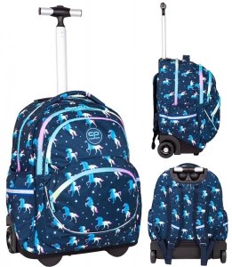 Plecak CoolPack STARR 27 L na kółkach jednorożce, BLUE UNICORN (F035670)