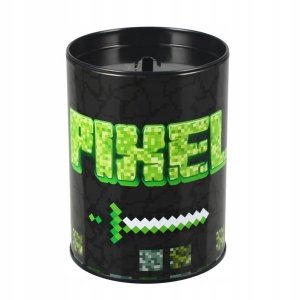 Skarbonka metalowa okrągła Pixel STARPAK (536849)