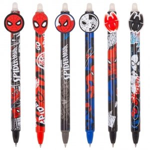 6x Długopis żelowy wymazywalny AVENGERS Spiderman automatyczny (54007SET6CZ)