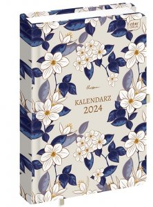 Kalendarz książkowy A5  KWIATY BOTANIC Bloom 384 strony 2024 (38037)