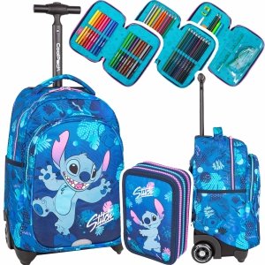 ZESTAW 2 el. Plecak CoolPack JACK na kółkach STITCH (F107780SET2CZ)