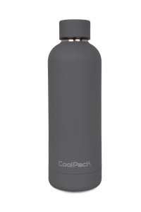 Bidon termiczny metalowy BONET CoolPack 500ml szary, DARK GREY (Z23027)