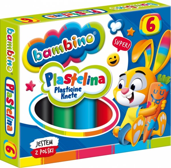 Plastelina BAMBINO 6 kolorów (01727)