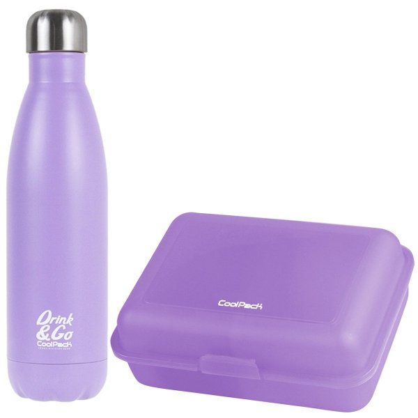 Zestaw bidon termiczny i śniadaniówka CoolPack Drink&amp;Go FROZEN 2 Purple (Z03994+88277CP)