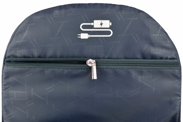 Plecak szkolny młodzieżowy ST.RIGHT granatowy, ST.NAVY BLUE VINTAGE BP5 (74792)