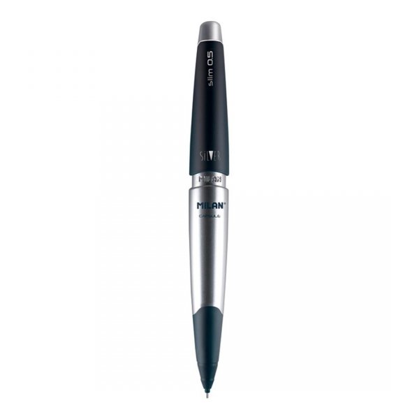 Ołówek automatyczny MILAN CAPSULE SILVER Slim 0,5 mm CIEMNY NIEBIESKI (185028920)