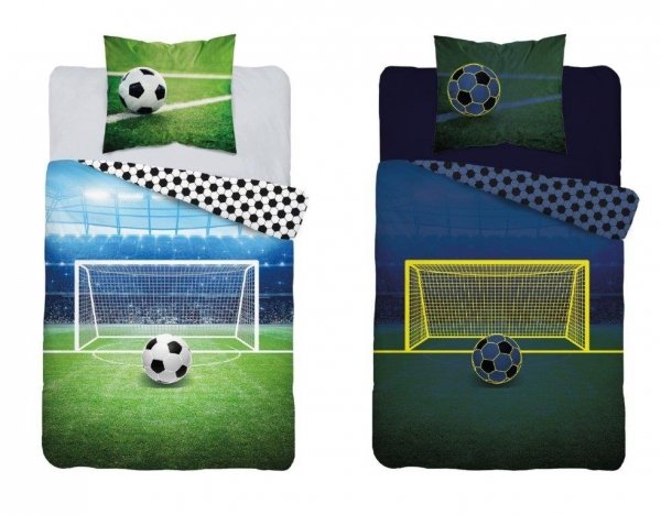 Pościel świecąca w ciemności PIŁKA NOŻNA FOOTBALL 160 x 200 cm (3855A)