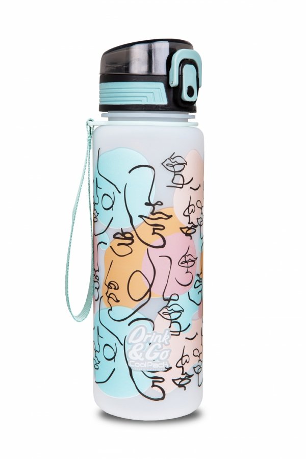 Zestaw bidon i śniadaniówka CoolPack BRISK twarze, ART DECO 600 ml (Z16576+93491CP)