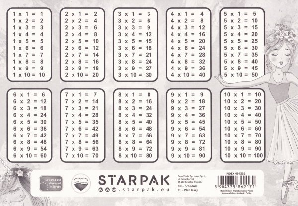 Plan lekcji Balerina STARPAK (494339)