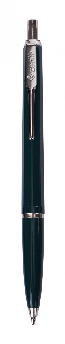 Długopis Zenith 7 CLASSIC Nikiel  ZIELONY niebieski wkład (4071000)