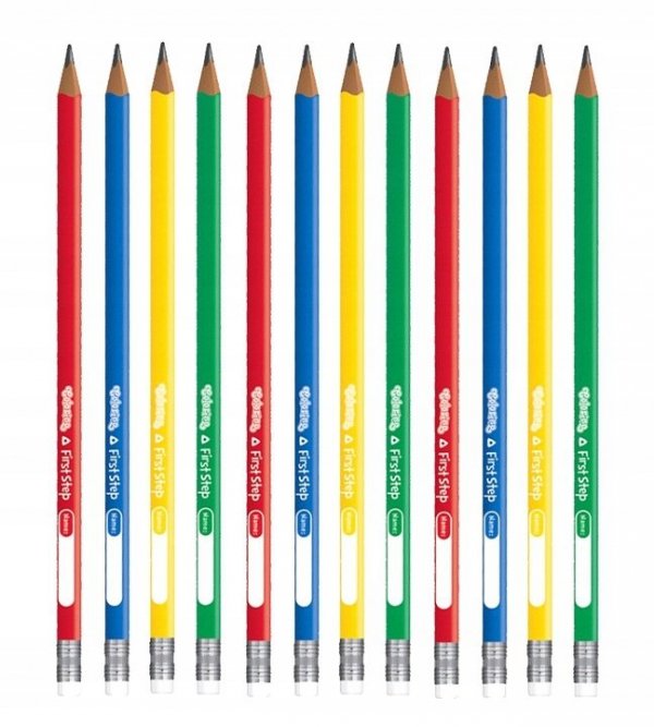 12x Ołówek trójkątny do nauki pisania COLORINO Kids (51910SET12CZ)