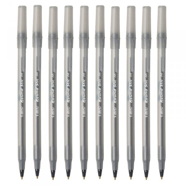 10x Długopis BIC Round Stick wkład czarny (56385SET3CZ)