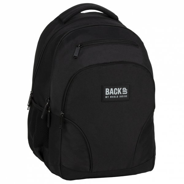 Plecak szkolny młodzieżowy BackUP 30 L CZARNY (PLB6W56)