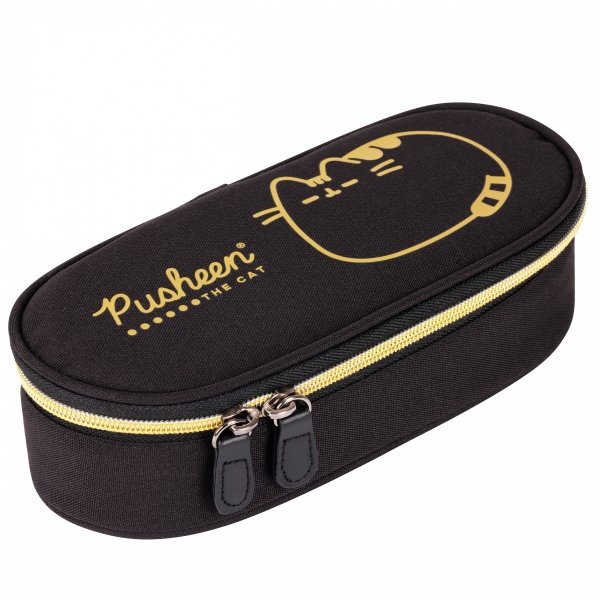 ZESTAW 5 el. Plecak szkolny młodzieżowy St.Right PUSHEEN GOLD Kot Kotek BP6 (63154SET5CZ)