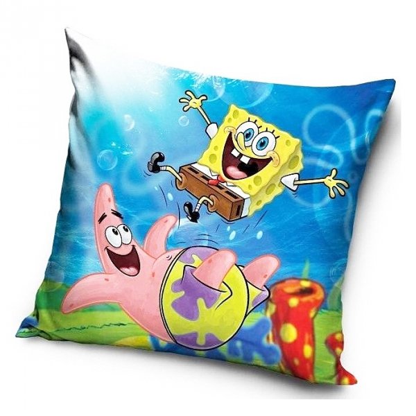 Poszewka na poduszkę  Spongebob Kanciastoporty 40 x 40 cm (SBOB192015)