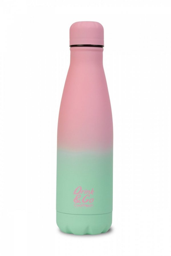 Zestaw bidon i śniadaniówka Drink&amp;Go butelka termiczna CoolPack 500ml różowe ombre, GRADIENT STRAWBERRY (Z04754+Z07754)
