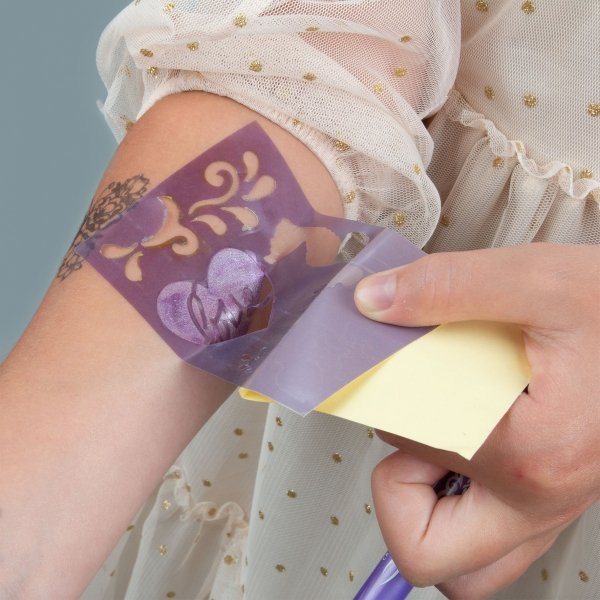 Markery brokatowe do tatuaży z szablonami KIDEA (MTASKA)